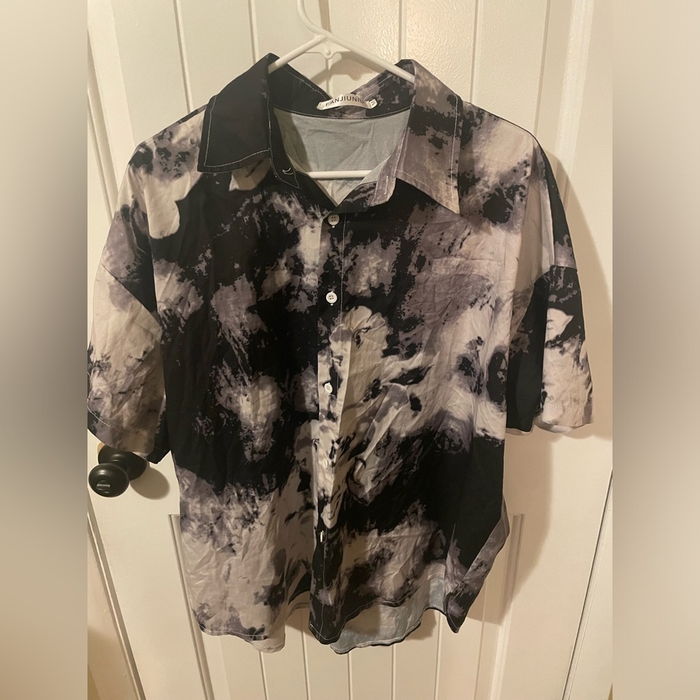 Unisex Tie-Dye Wide Sleeve Shirt